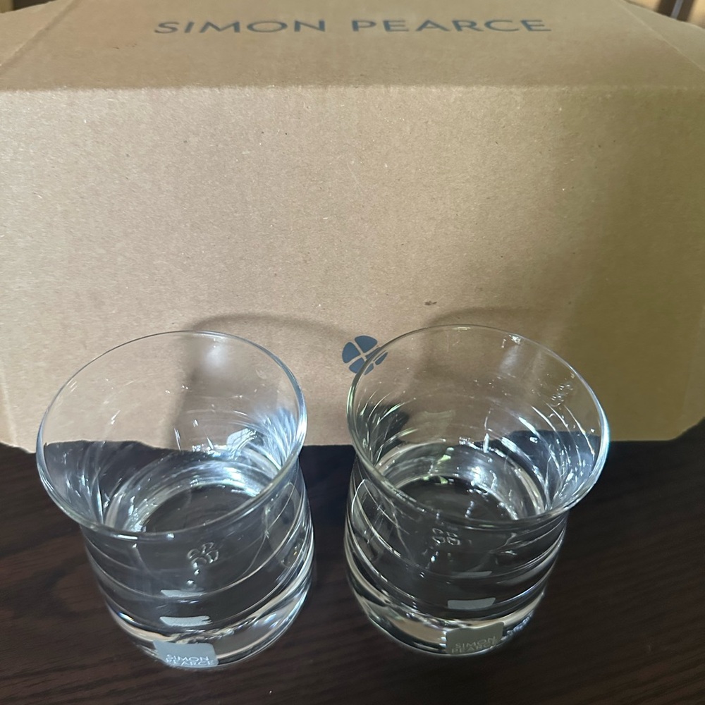 Simon Pearce Crystal Clear Drinkware Set